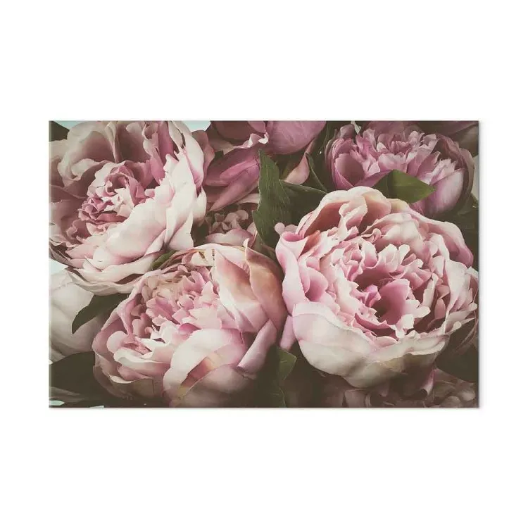 Mazzo di fiori dai toni pastello (1 pezzo) - peonie in tonalità rosa