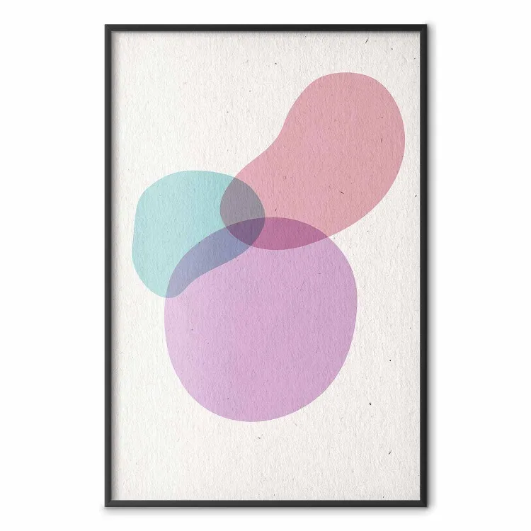 Una miscela di colori - astrazione con forme irregolari colorate