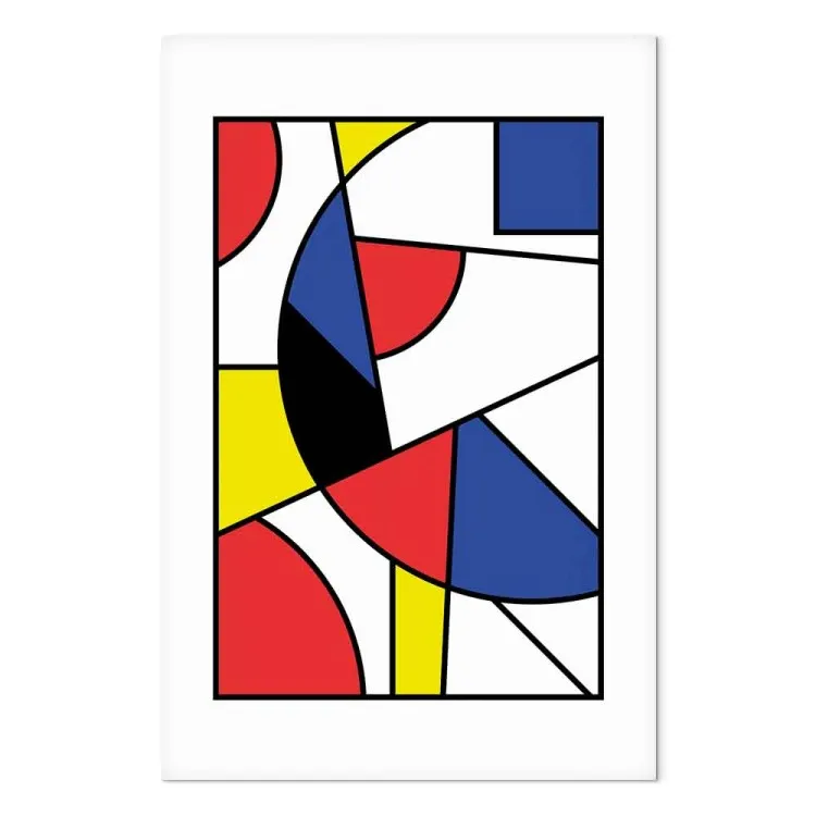 Esplosione modernista di colori (1-pezzo) - geometria nei colori