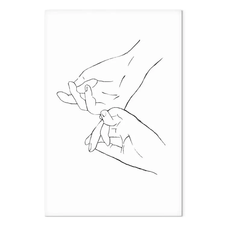 Tesoro tra le mani (1-pezzo) - tocco in bianco e nero