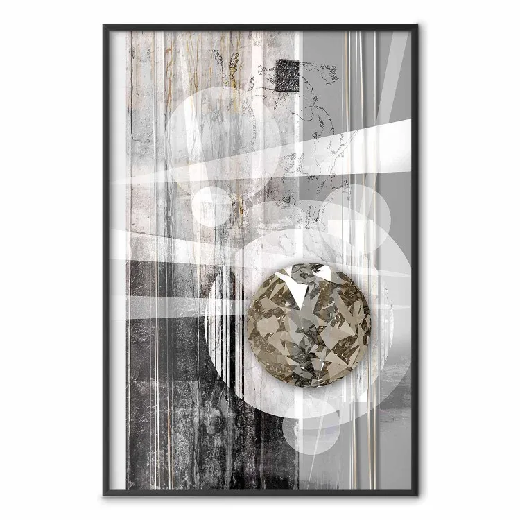 Simmetria argento - astrazione industriale con sfera