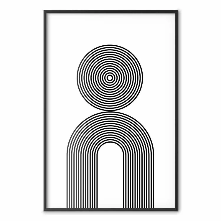Rapsodia - linee astratte che creano figure su bianco