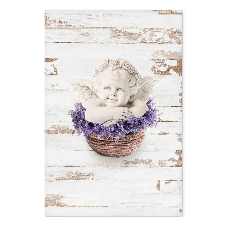 Sogno di lavanda (1 pezzo) verticale - angelo in stile vintage