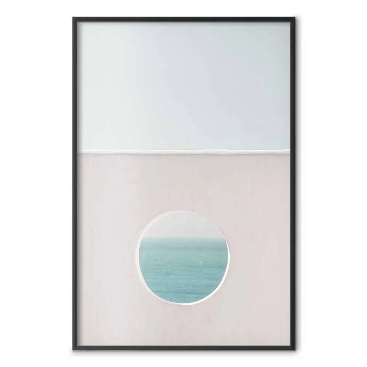 Orizzonte circolare - paesaggio di un mare calmo e cielo sereno