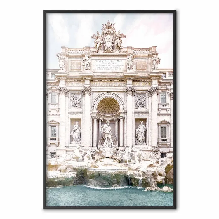 Fontana di Trevi - composizione con architettura e statue
