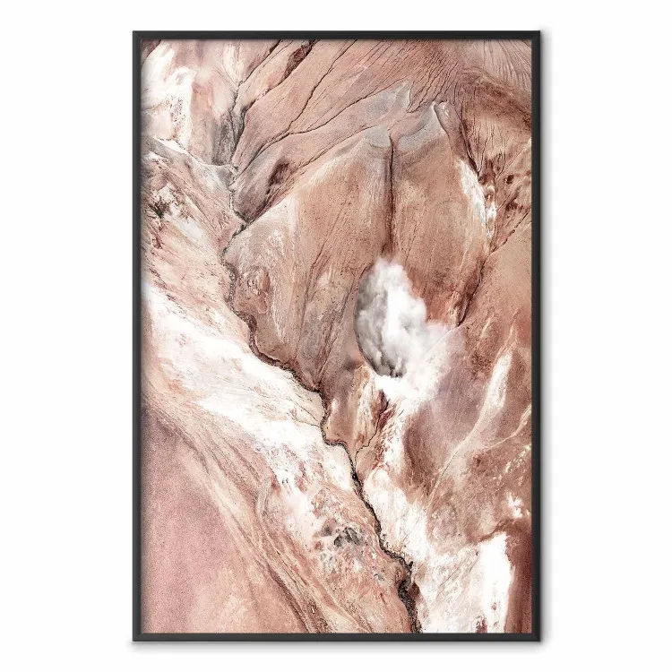 Meandri - paesaggio astratto di rocce chiare screpolate