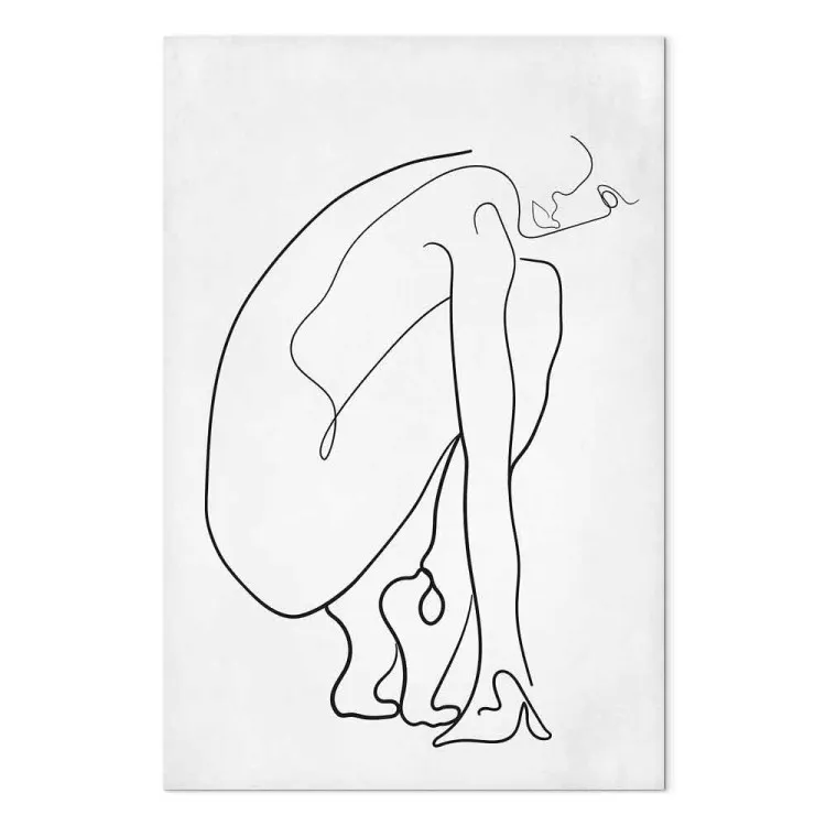Linea perfetta (1 pezzo) verticale - figura astratta di donna
