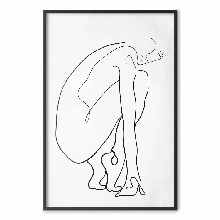 Linea perfetta - silhouette di donna su sfondo contrastante