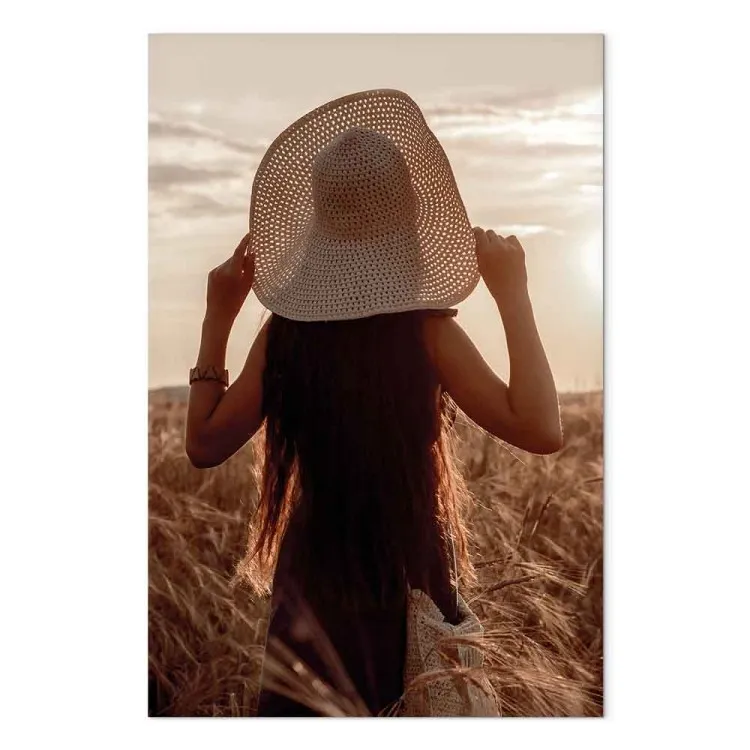 Raccolta tardiva (1 pezzo) verticale - donna al tramonto