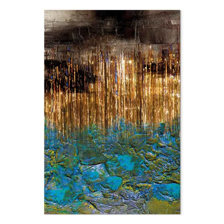 Oceano agitato (1 pezzo) verticale - stile glamour astratto