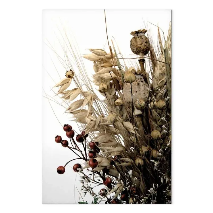 Diario d'oro (1 pannello) verticale - bouquet di fiori in stile boho