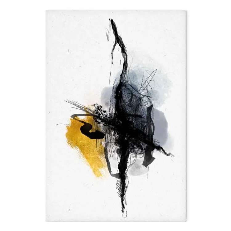 Torrente turbolento (1 pezzo) verticale - astrazione artistica