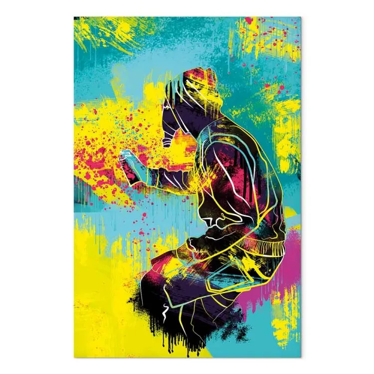 Street Art - grafica colorata con una figura umana