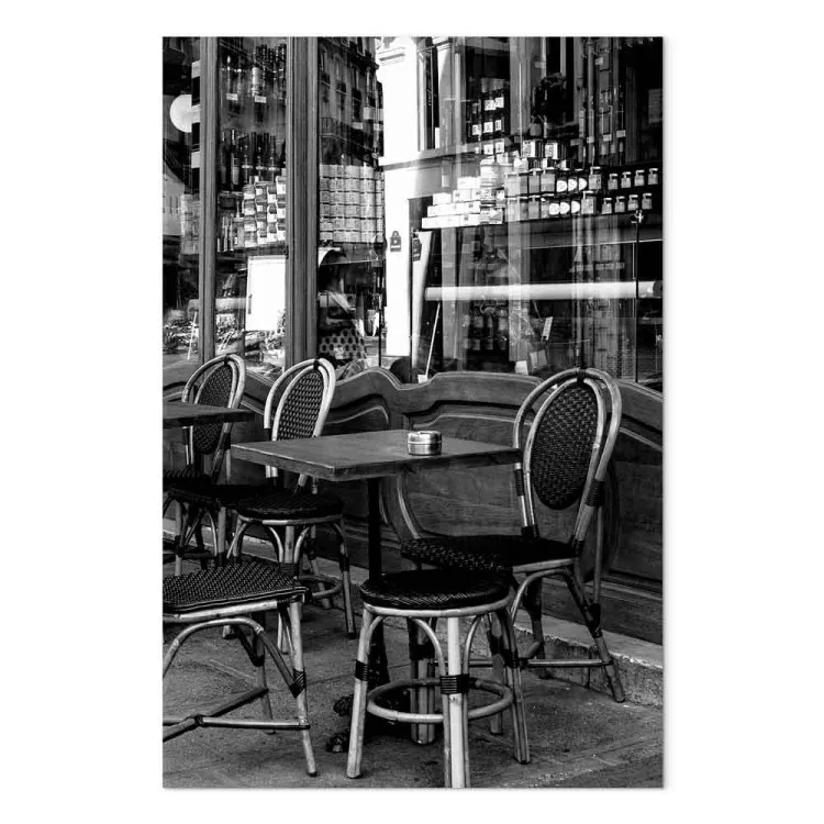 Caffè a Parigi - Foto in bianco e nero della capitale francese
