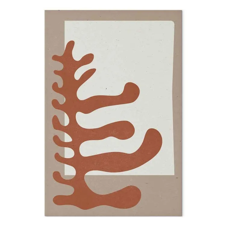 Tema floreale di Matisse marrone - astrazione scandi boho