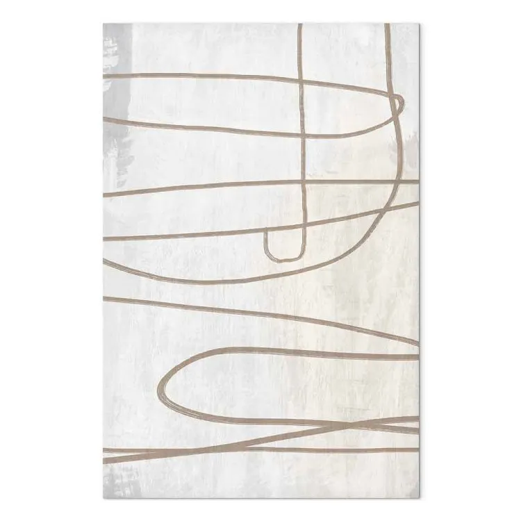 Pennellata (1-pezzo) verticale - astrazione in stile scandi boho