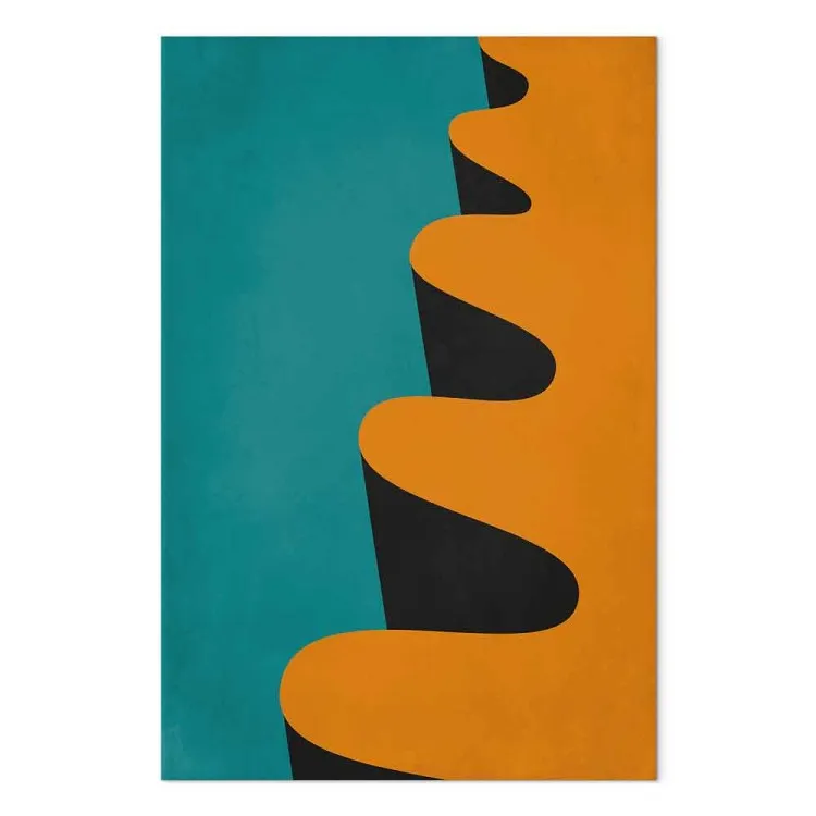 Onda moderna, arancione - astrazione geometrica