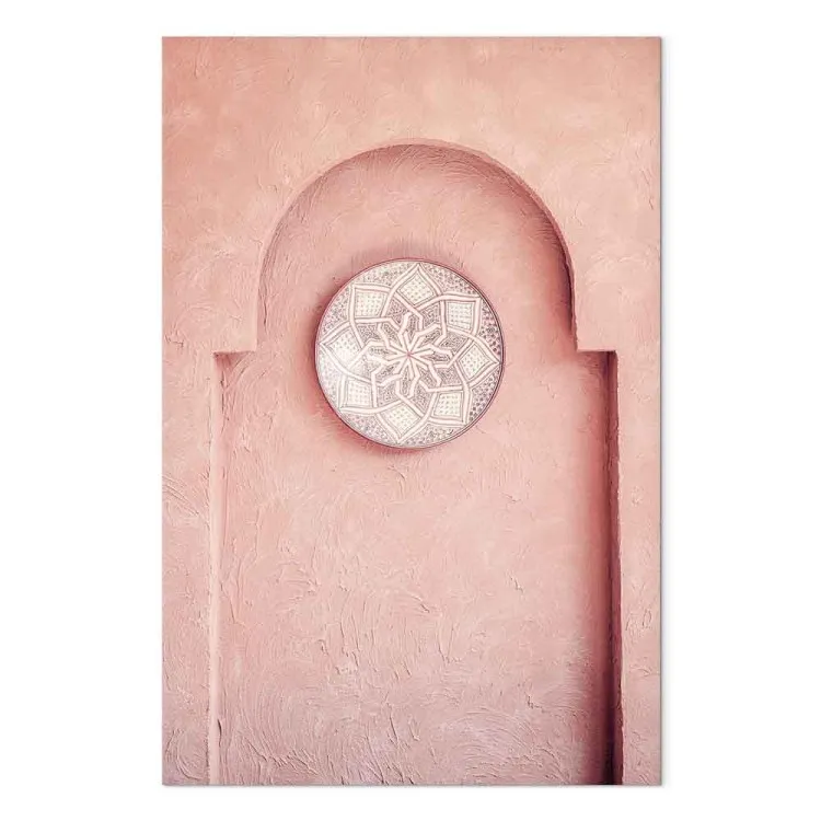 Nicchia rosa (1-pezzo) verticale - architettura araba in Marocco