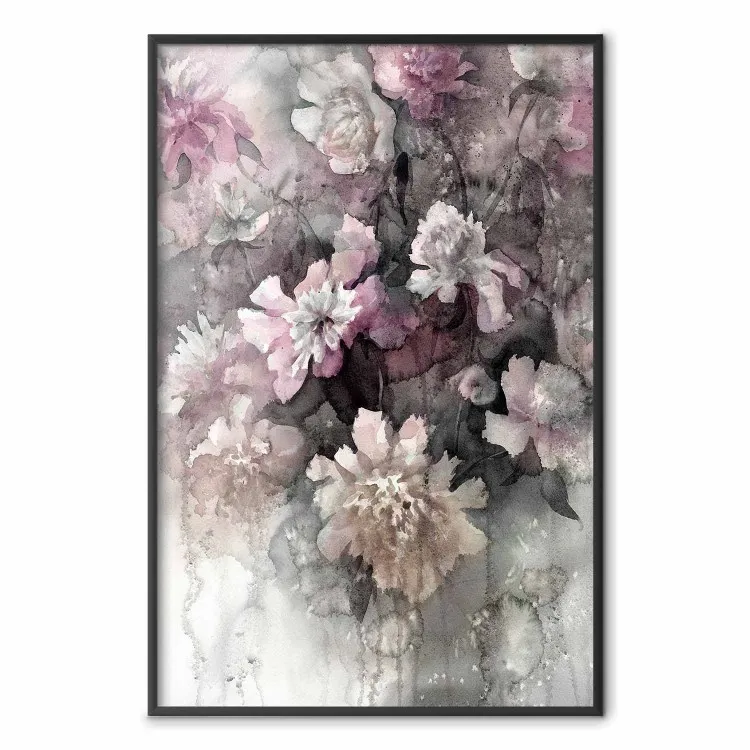 Sentimento colorato - composizione di fiori in acquerello
