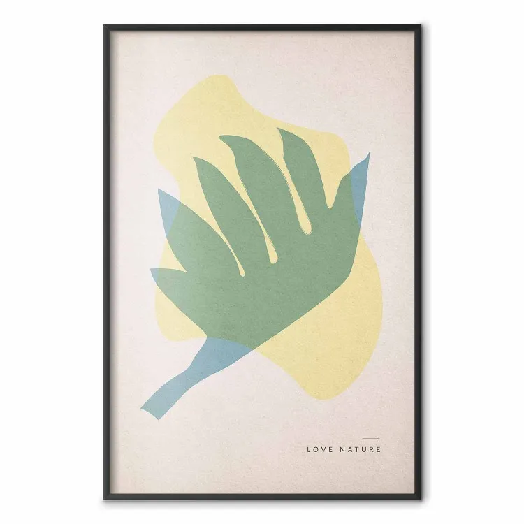 Ama la natura - figure geometriche astratte in colori pastello