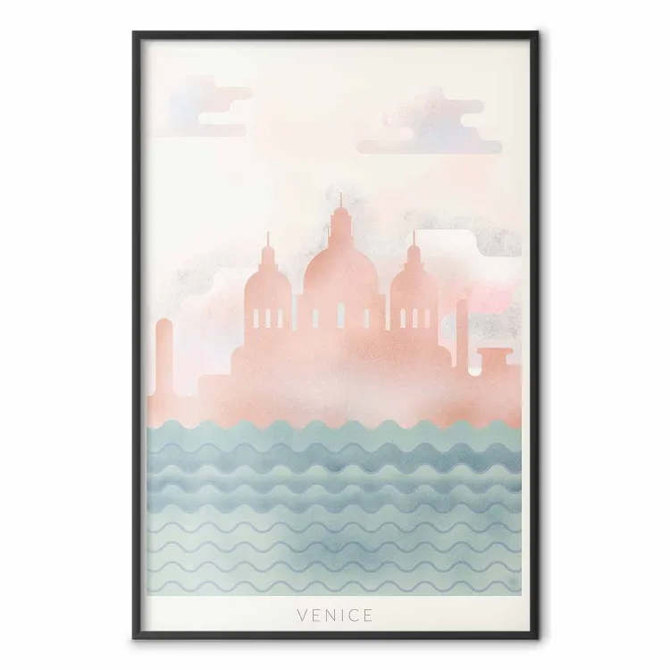 Primavera a Venezia - composizione pastello del mare e architettura
