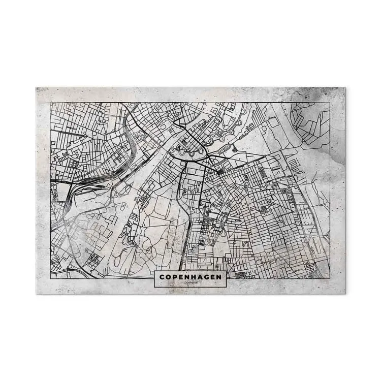 Mappa di Copenaghen - Piano del centro della capitale della Danimarca