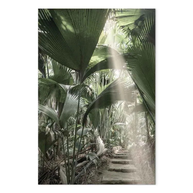 Fascio di luce (1 pezzo) verticale - paesaggio tropicale di piante
