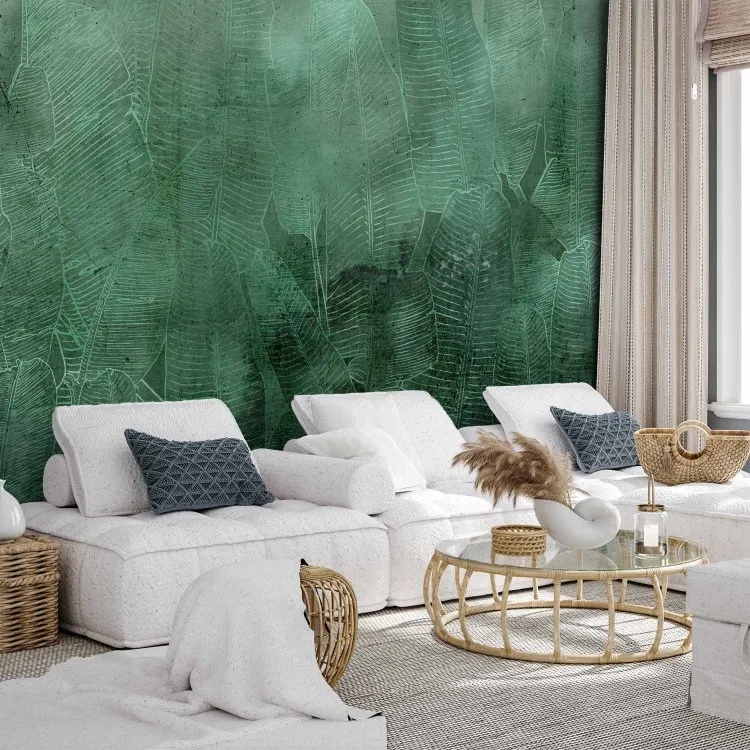 Foglie di banana verde