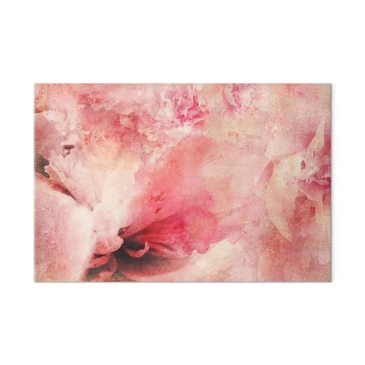 Alba rosa - Astrazione con rose sfocate e frammenti di fiori