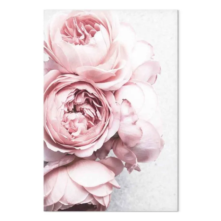 Aroma di rose (1 pezzo) verticale - fiori rosa in stile boho
