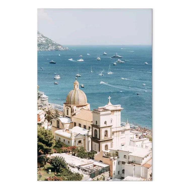 Vista dalla costa - Paesaggio marittimo con l'architettura italiana