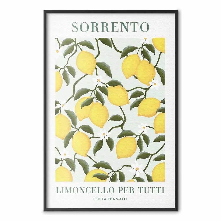 Limoni di Sorrento - frutti e scritte in italiano