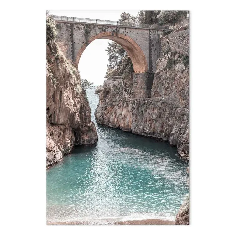 Ponte a Positano (1 pezzo) verticale - paesaggio italiano