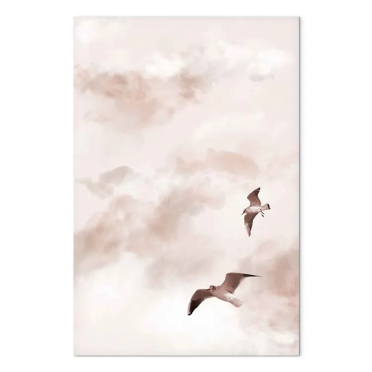 Amanti nel cielo (1 pezzo) verticale - paesaggio di uccelli nel cielo