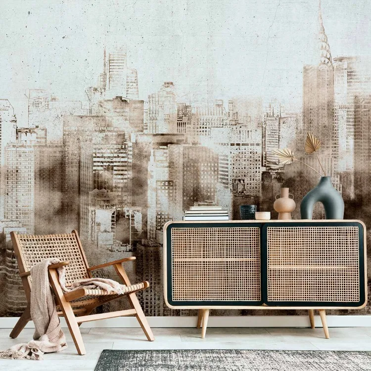 Grattacieli - motivo astratto con architettura di una grande città