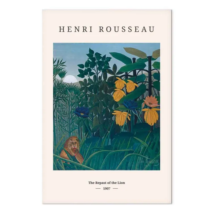 Henri Rousseau: The Repast of the Lion (1 Part) Vertical