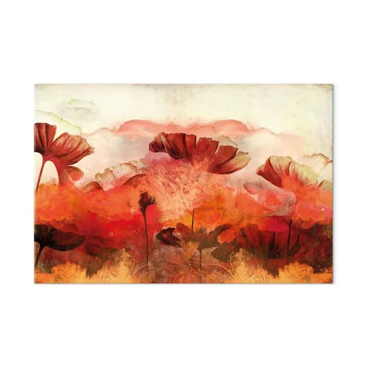 Fiori infuocati (1 pezzo) - paesaggio dai colori caldi
