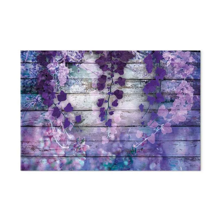 Incanto lavanda (1 pezzo) - fiori viola tavole sfondo