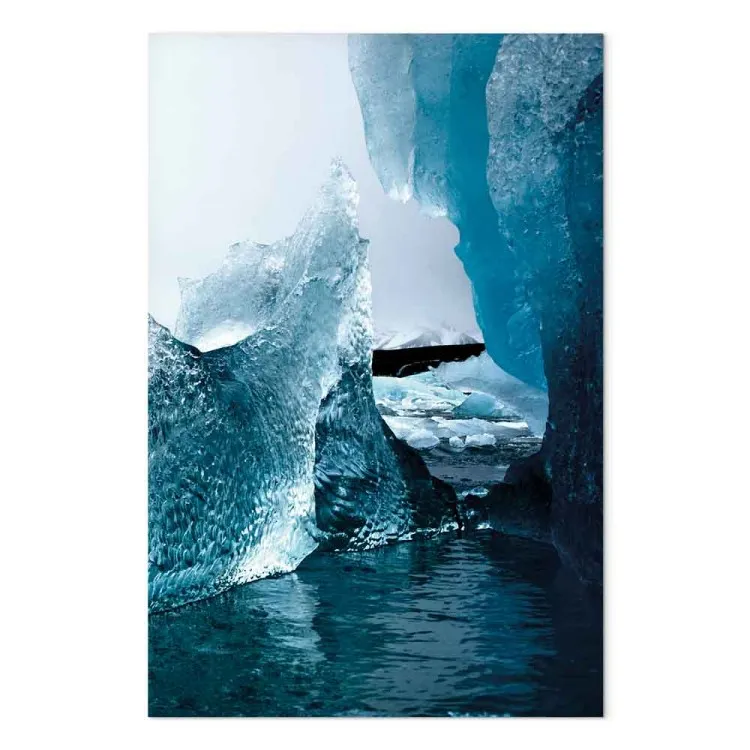 Astrazione glaciale (1 pezzo) - paesaggio invernale acqua