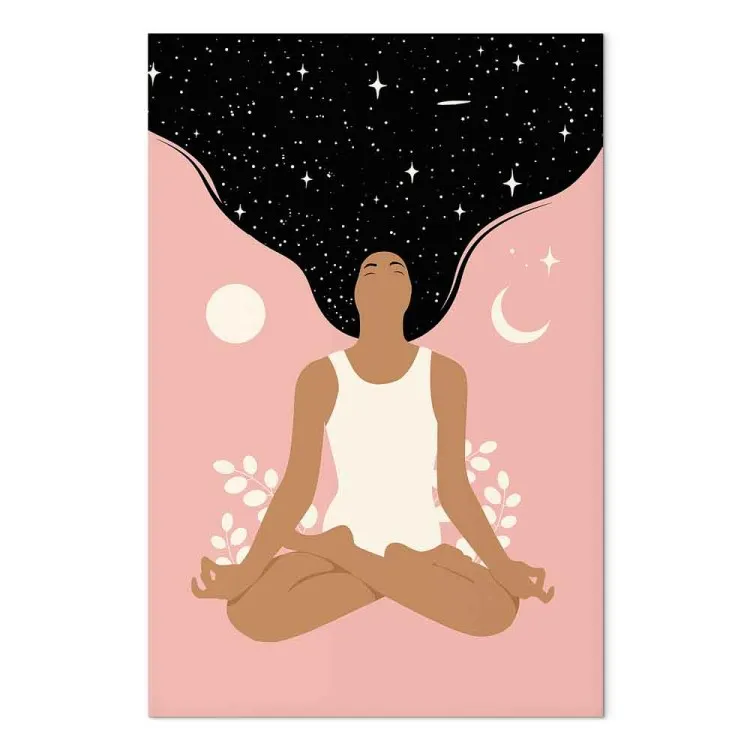 Yoga mattutina (1-pezzo) - figura femminile spirito selflove