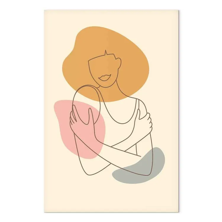Abbraccia te stesso (1-pezzo) - figura femminile lineart