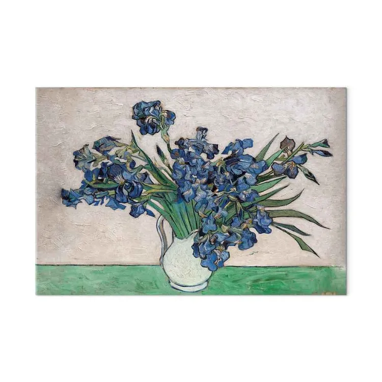 Vaso di iris (1 parte) - fiori nello stile di Vincent van Gogh
