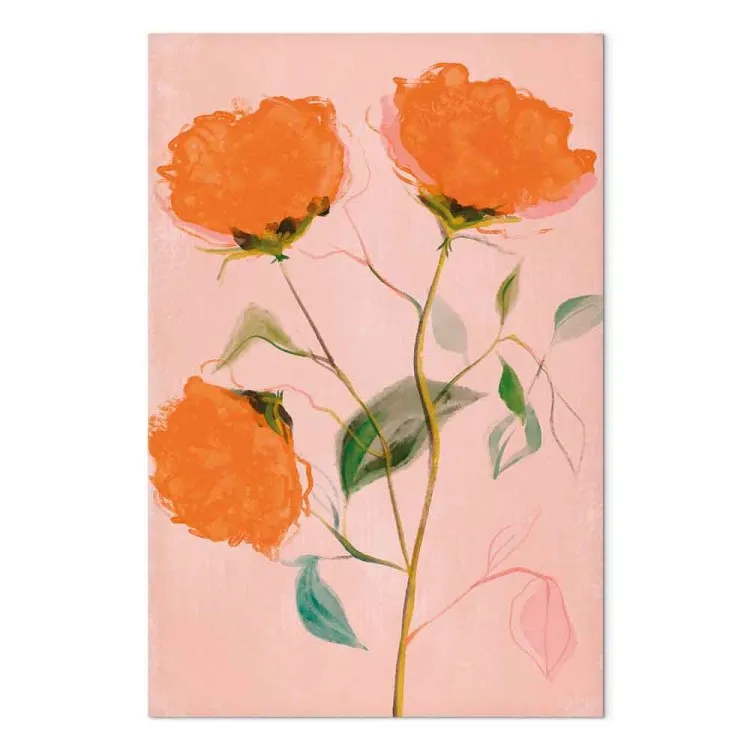 Fiori arancioni (1 parte) - tre rose in fiore