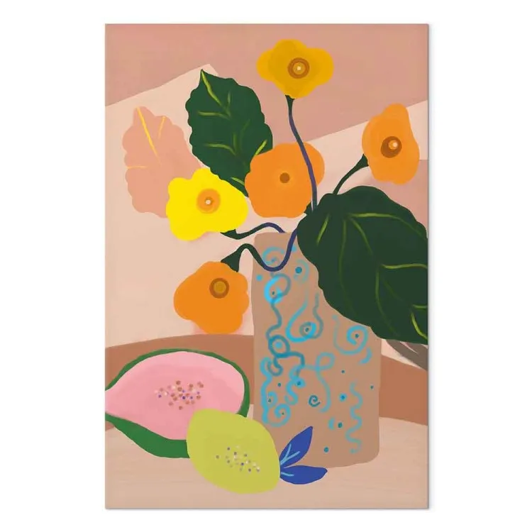 Fiori in vaso (1 parte) - Bouquet e frutta esotica