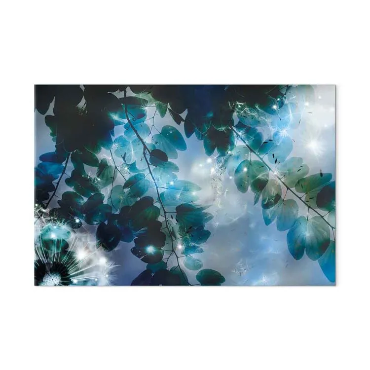 Azzurro (1-parte) - Giardino azzurro tra foglie e soffioni