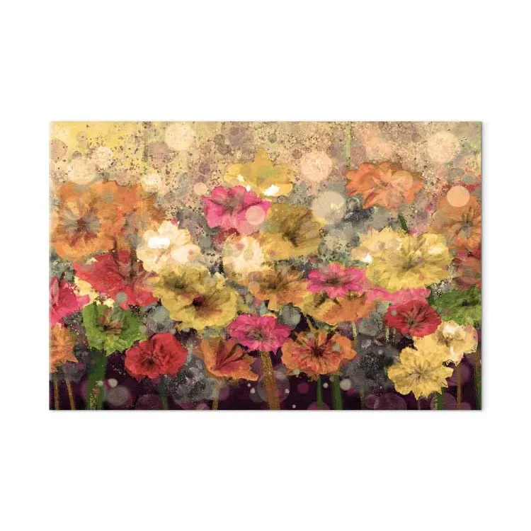 Rugiada su prato dipinto (1 parte) - fiori primaverili multicolori