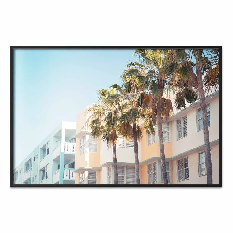 Città di Miami - palme e architettura della costa della Florida