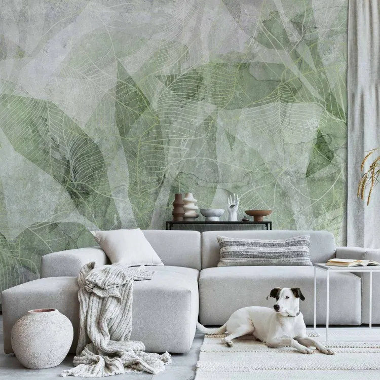 Astrazione di Ombre - Figure e Contorni delle Foglie - Verde