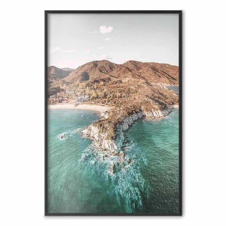 Scogliera turchese - costa spiaggia