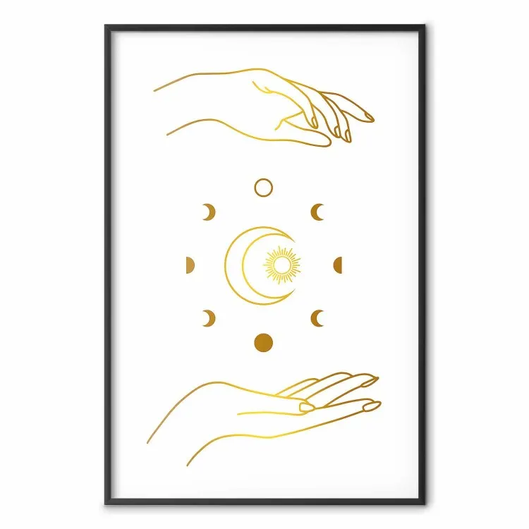 Simboli magici - tutte le fasi lunari e le mani d'oro